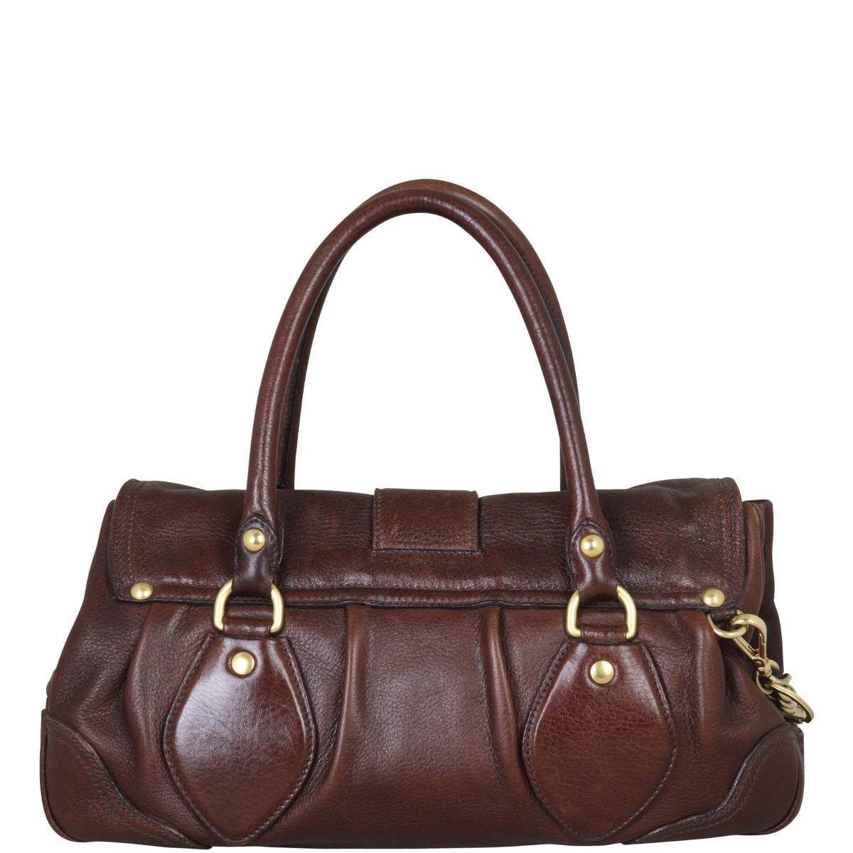 Prada Cervo Dragon Satchel Handbag Travel Bag