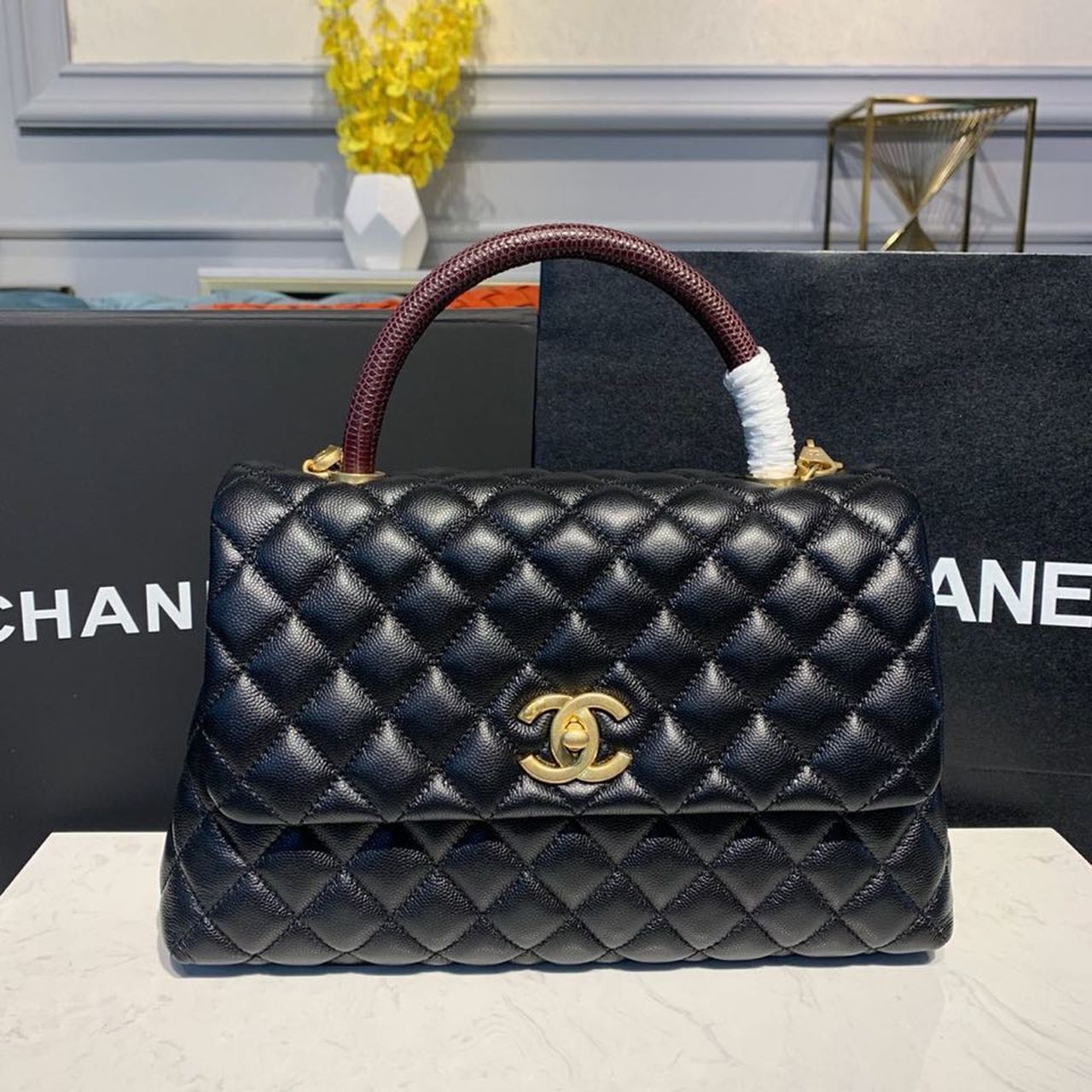 Chllarge Top Qualityap Bag With Top Handle Black Crossbody Bag A92991 2371