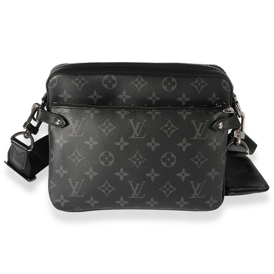 Louis Vuitton Eclipse Reverse Trio Messenger Monogram Crossbody Bag