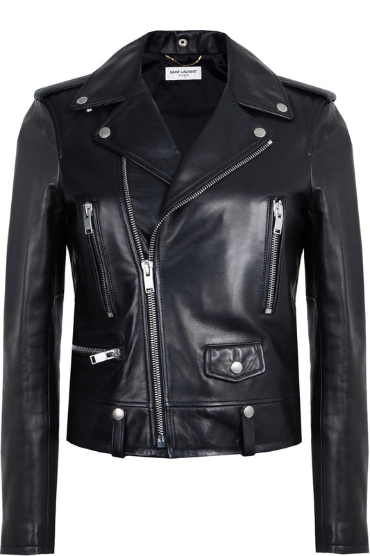 Biker Jacket Leather Black Handbag