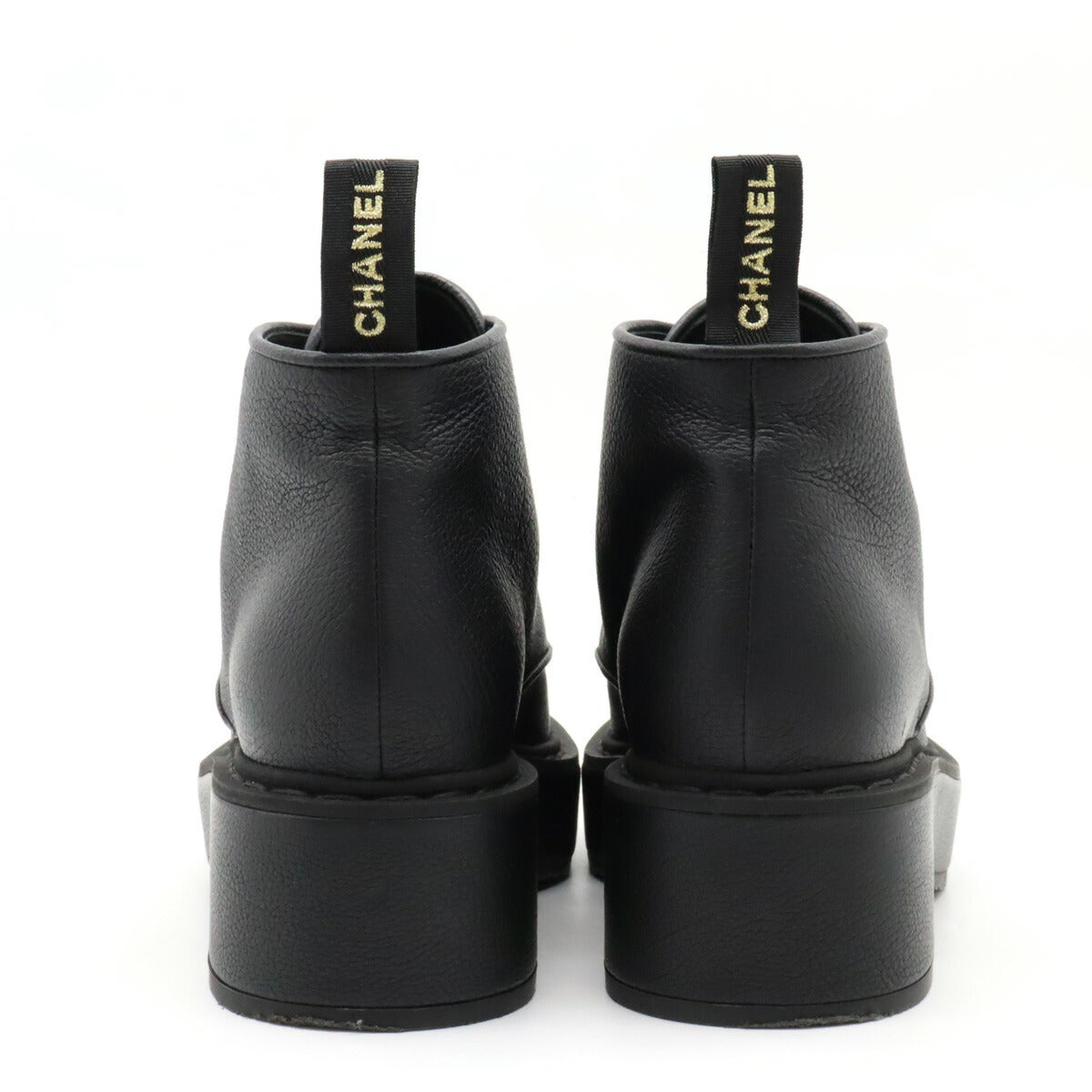 Chanel Leather Pearl Short Boots