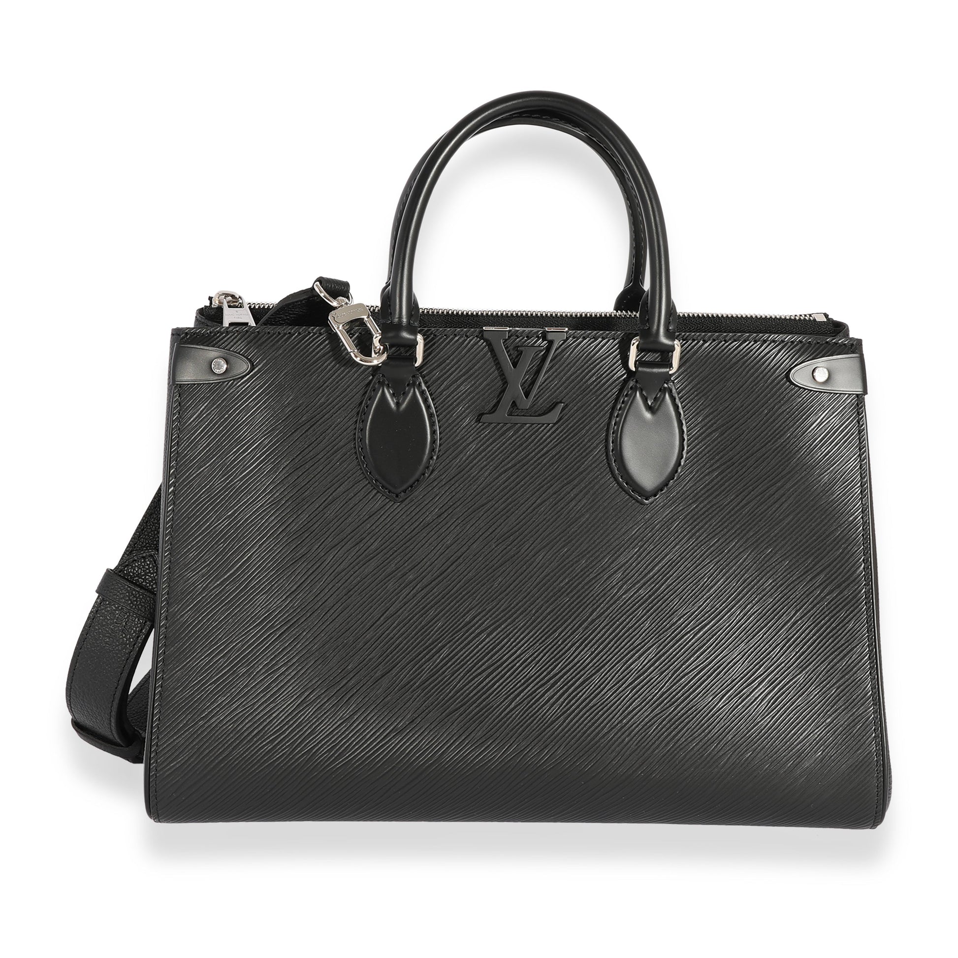 Louis Vuitton Epi Grenelle MM Leather Black Tote Bag