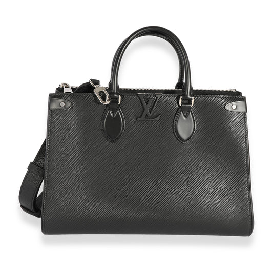 Louis Vuitton Epi Grenelle MM Leather Black Tote Bag