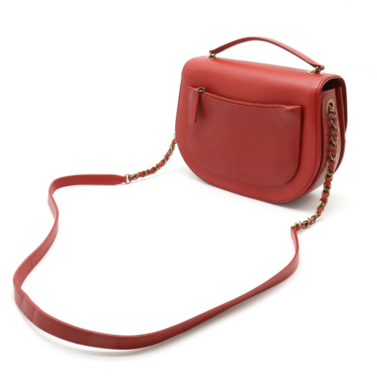 Chanel Goatskin Coco Curve 2way Shoulder Bag
