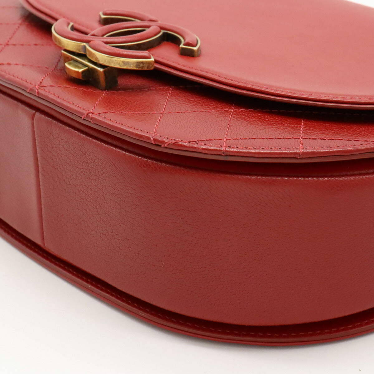 Chanel Goatskin Coco Curve 2way Shoulder Bag