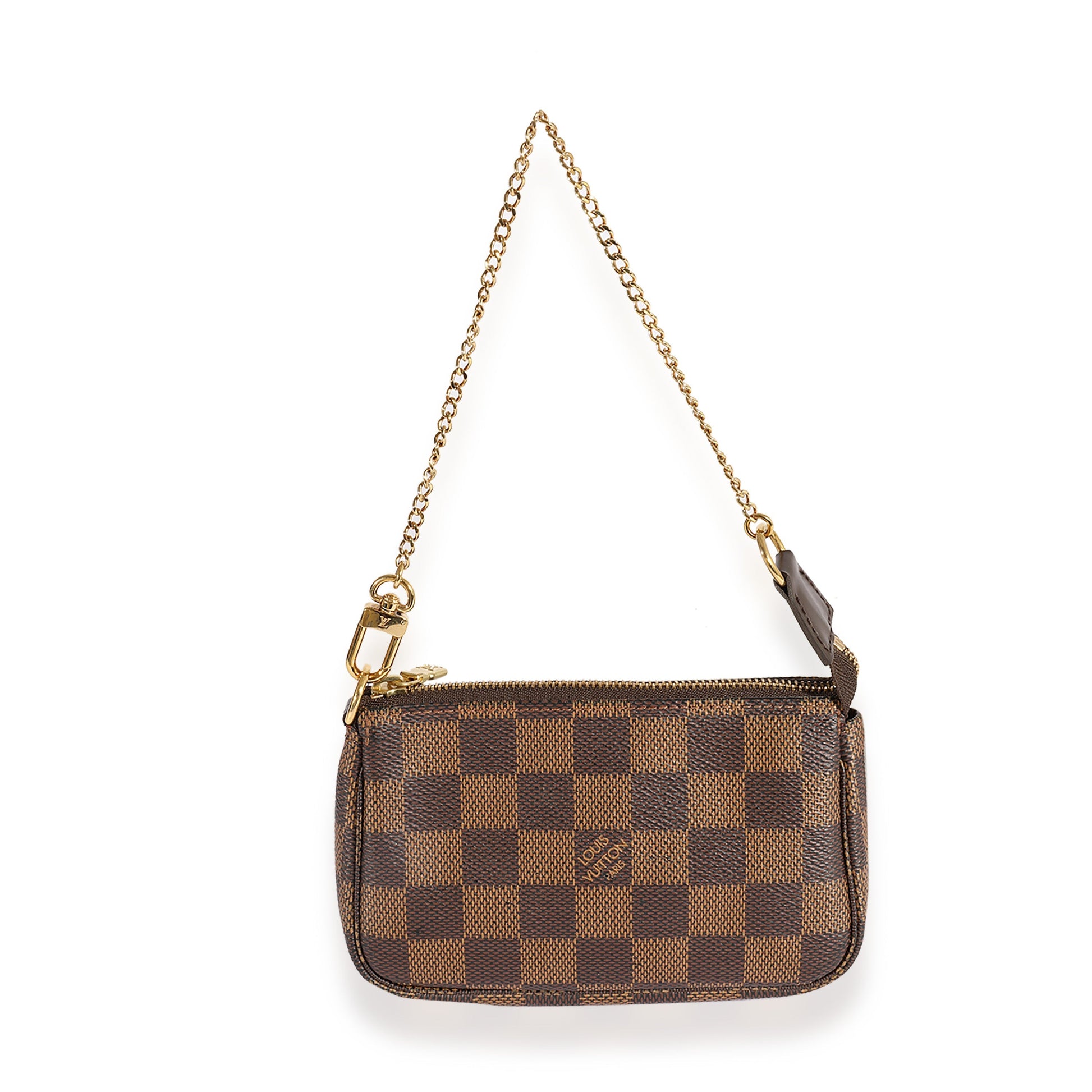 Louis Vuitton Damier Ebene Pochette Accessoires Mini Clutch Bag