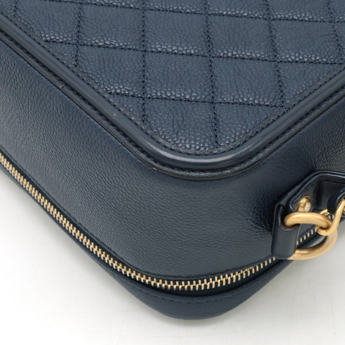 Chanel Caviar Skin CC Filigree Vanity Case 2way Bag