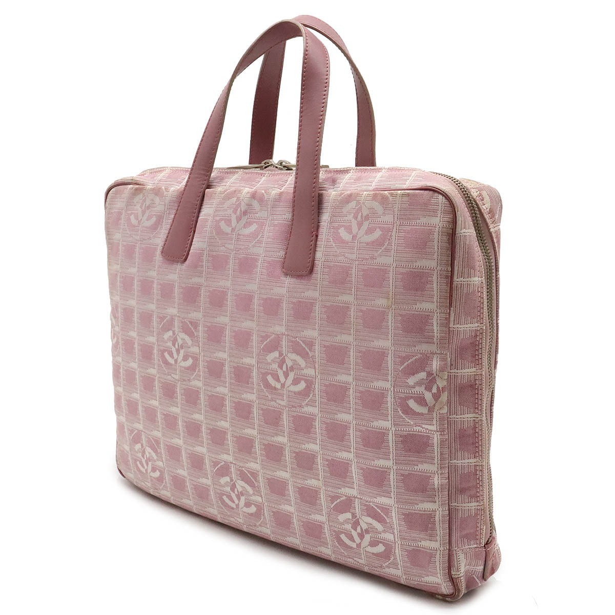 Chanel Nylon Jacquard New Travel Line Briefcase Bag