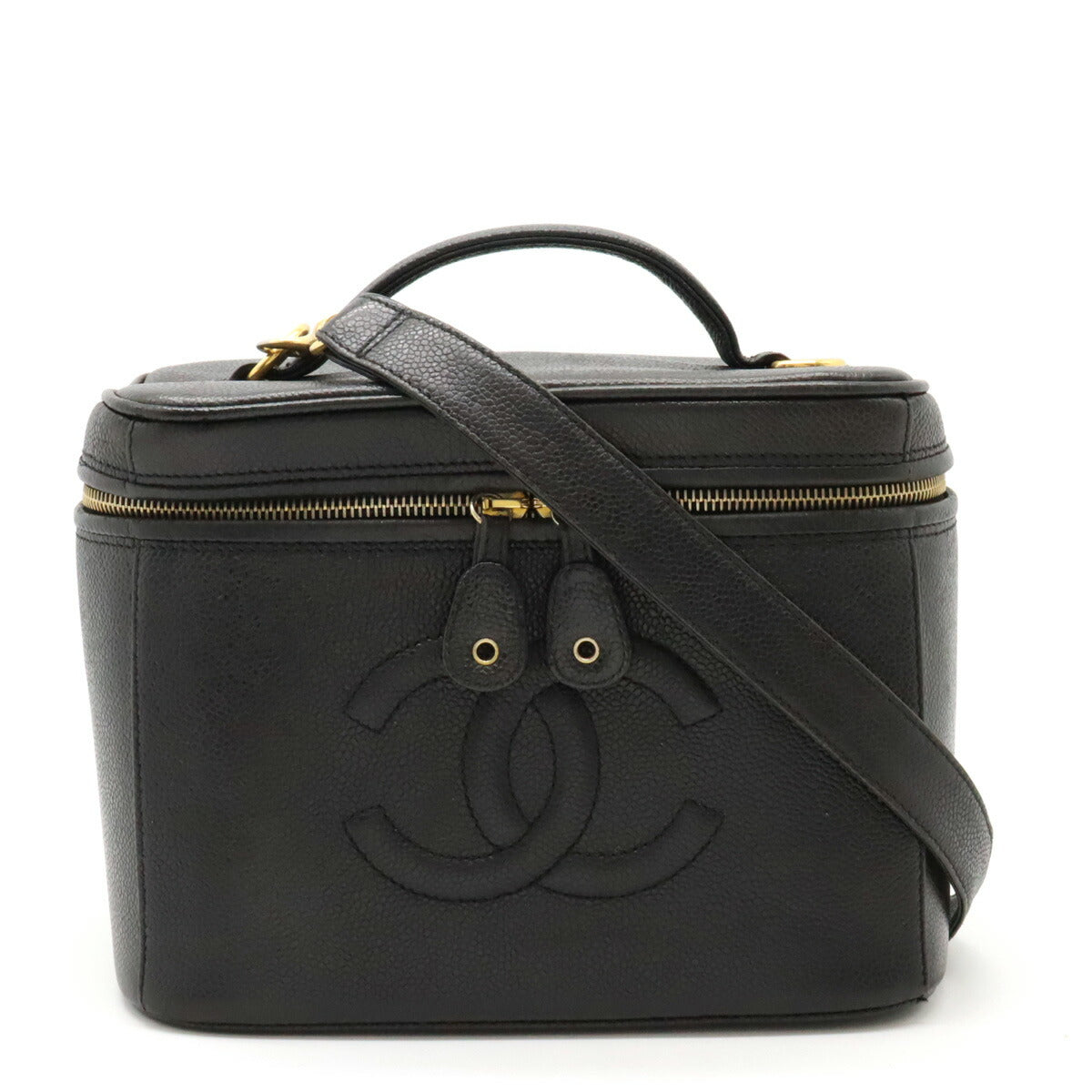 Chanel Coco Mark Caviar Skin 2way Handbag