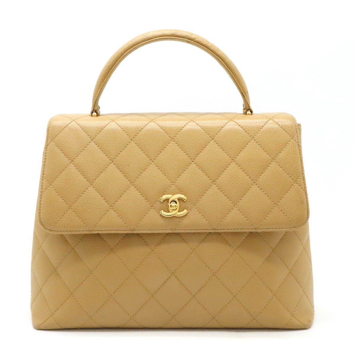 Chanel Caviar Skin Matelasse Coco Mark Handbag