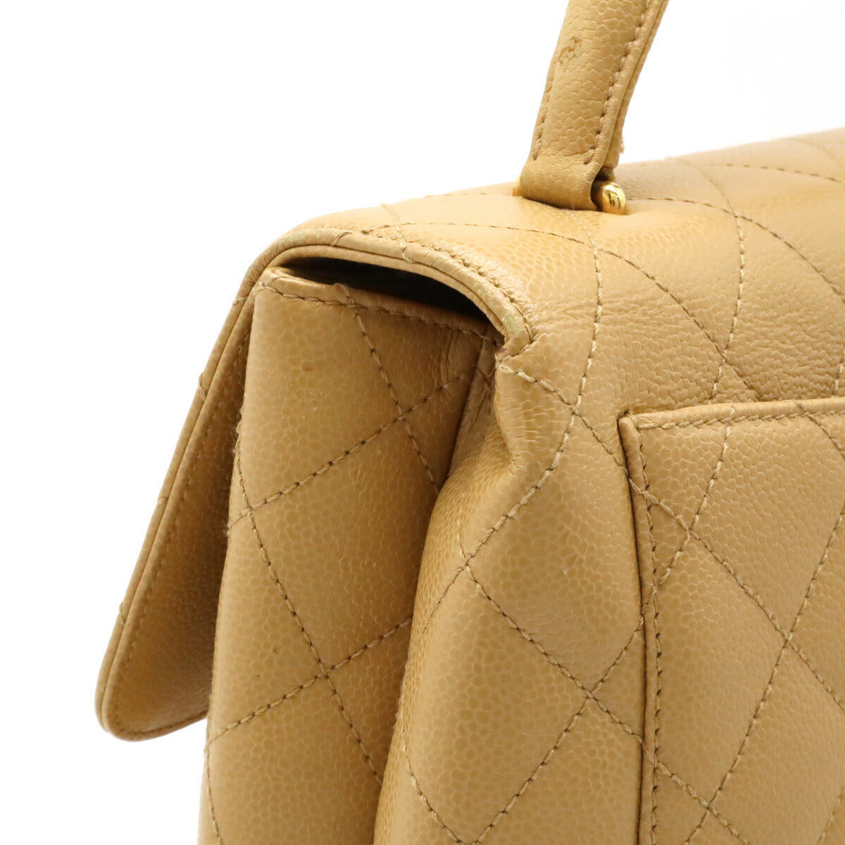 Chanel Caviar Skin Matelasse Coco Mark Handbag
