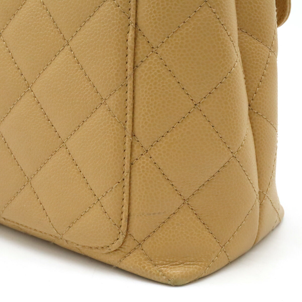 Chanel Caviar Skin Matelasse Coco Mark Handbag