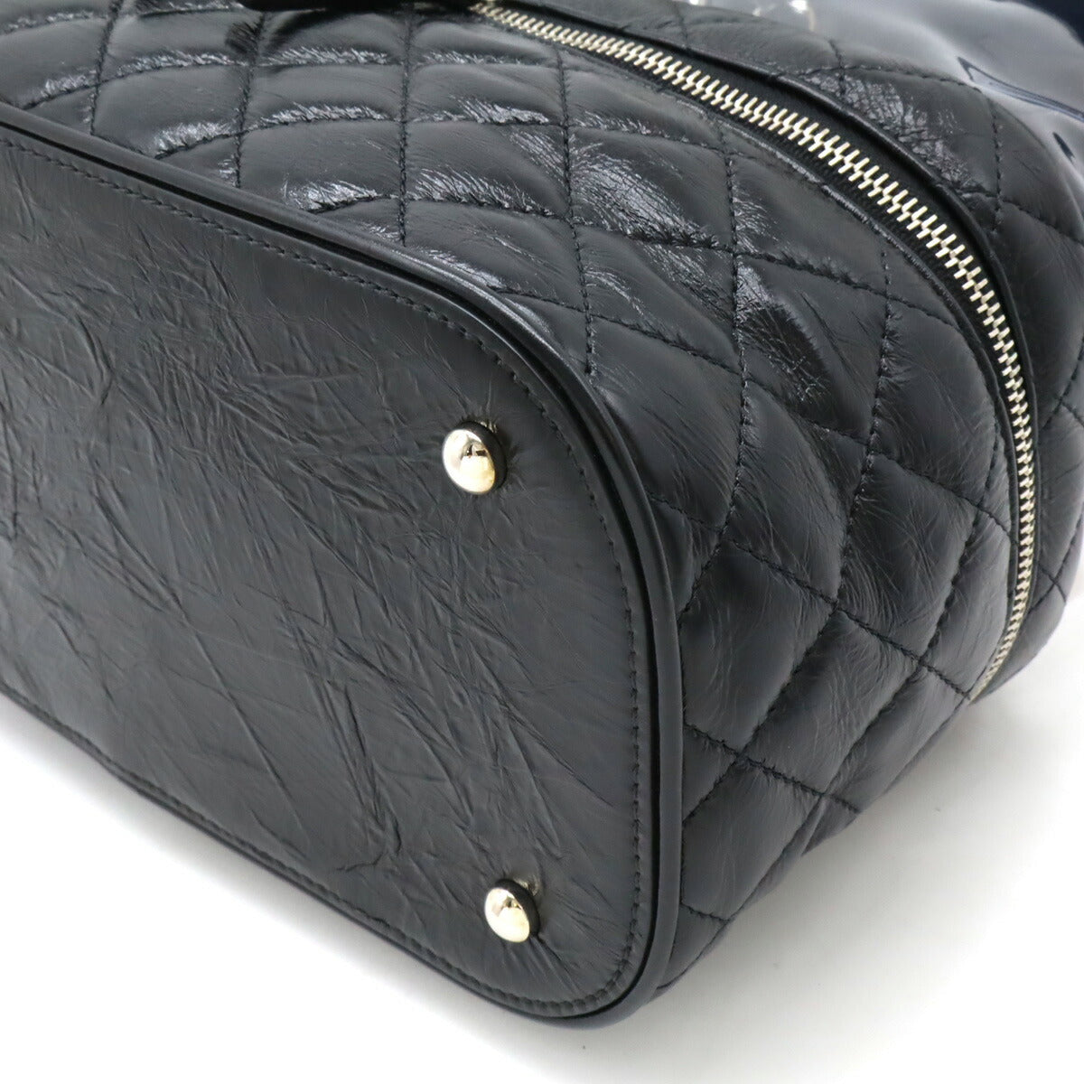 Chanel Leather/Vinyl Matelasse Coco Mark Shoulder Bag