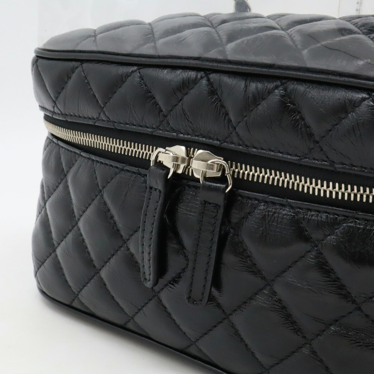 Chanel Leather/Vinyl Matelasse Coco Mark Shoulder Bag