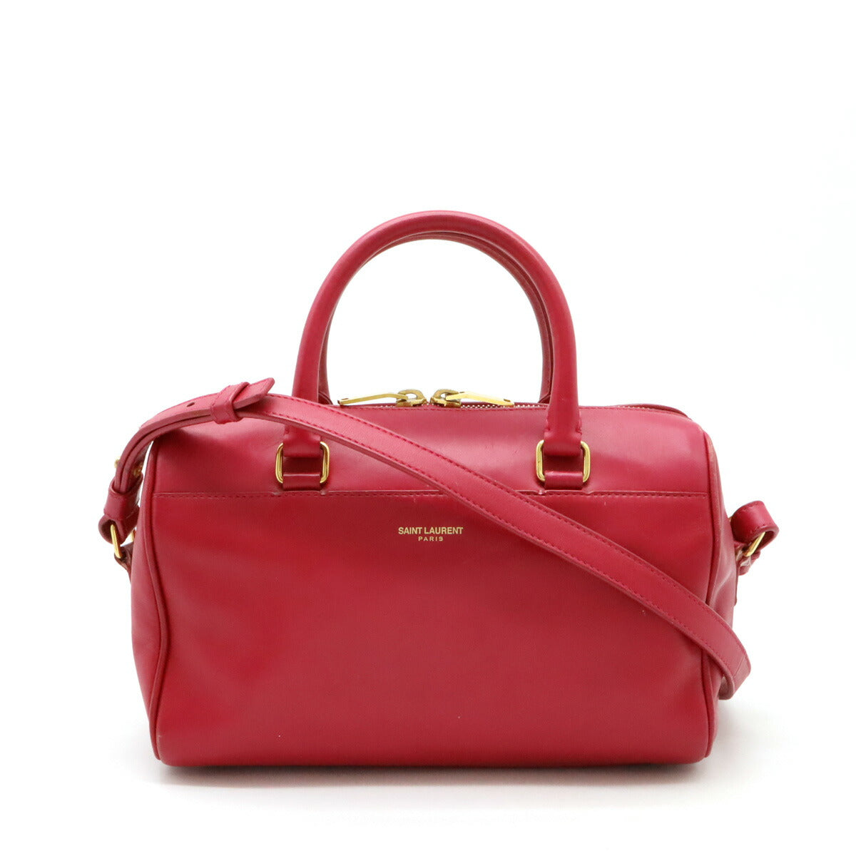 YSL Saint Laurent Paris Classic Duffle 2Way Bag Leather Baby Travel Bag