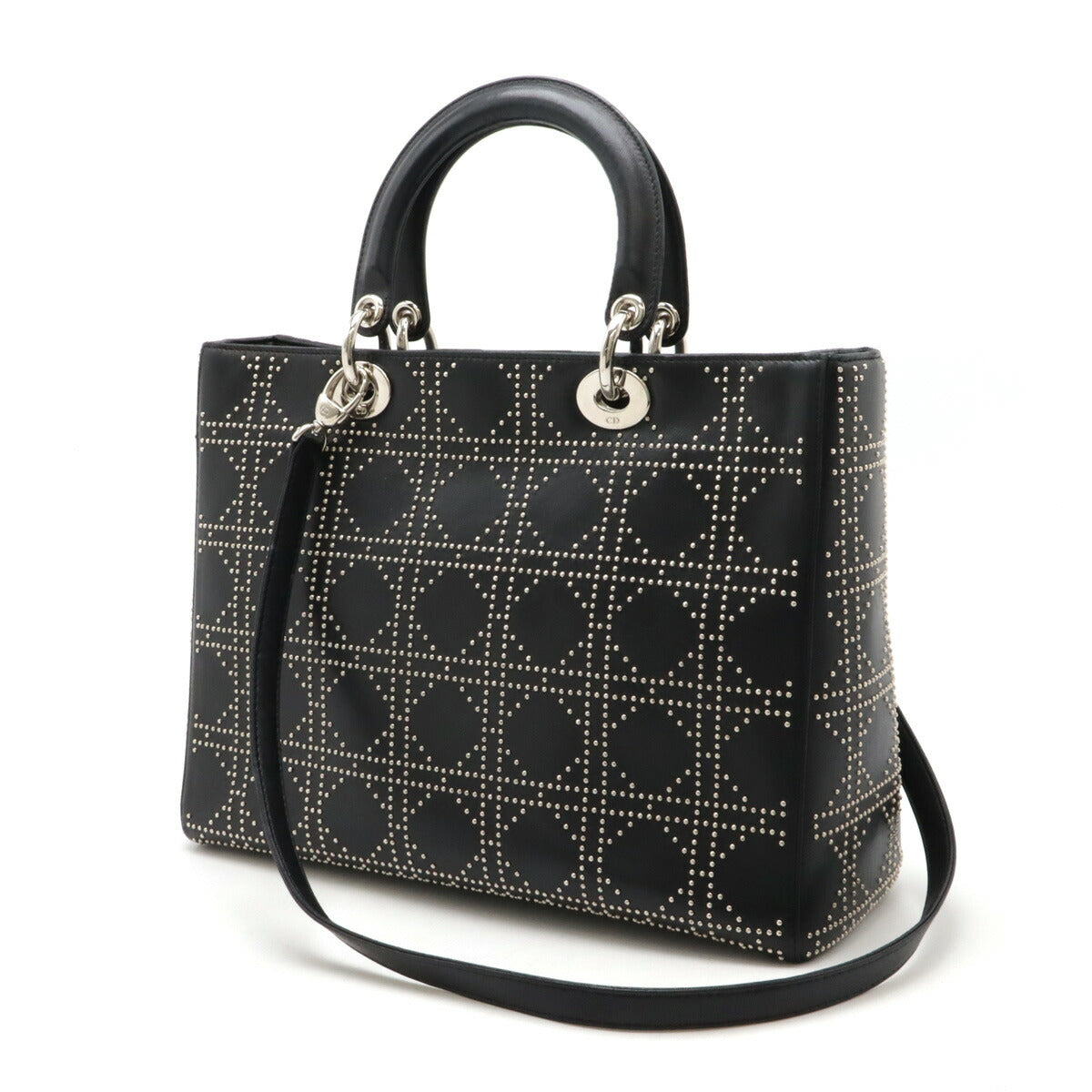 Dior Christian Lady 2Way Bag Leather Travel Bag