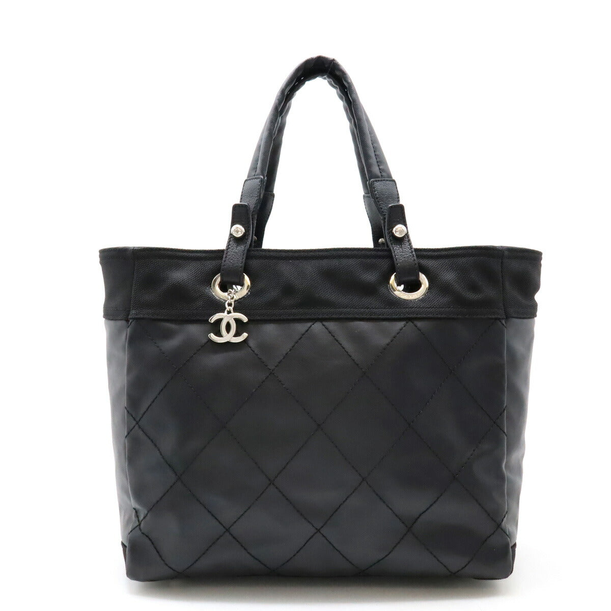 Chanel Coated Canvas Paris-Biarritz Tote Bag