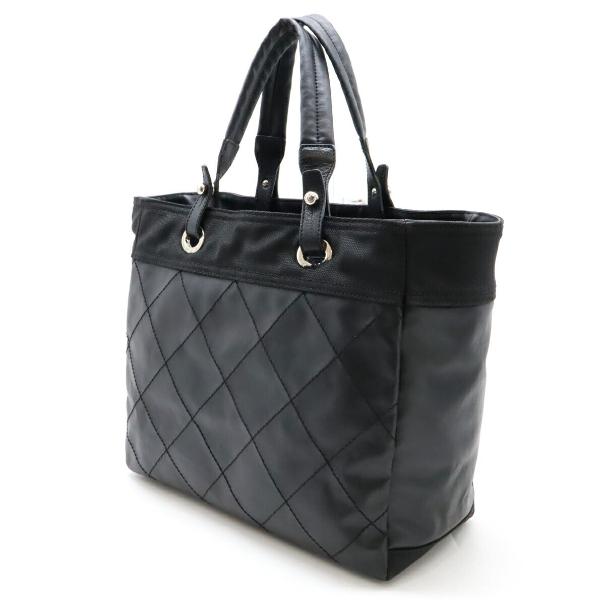 Chanel Coated Canvas Paris-Biarritz Tote Bag