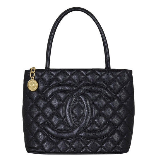 Chanel Medallion Tote Zip Gold Tote Bag