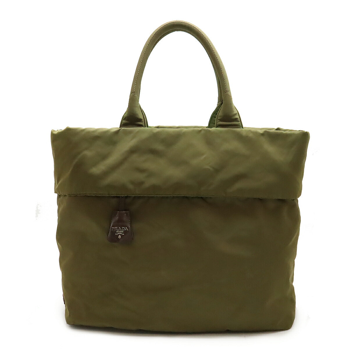 Prada 2Way Tote Bag Leather Nylon Tote Bag 2