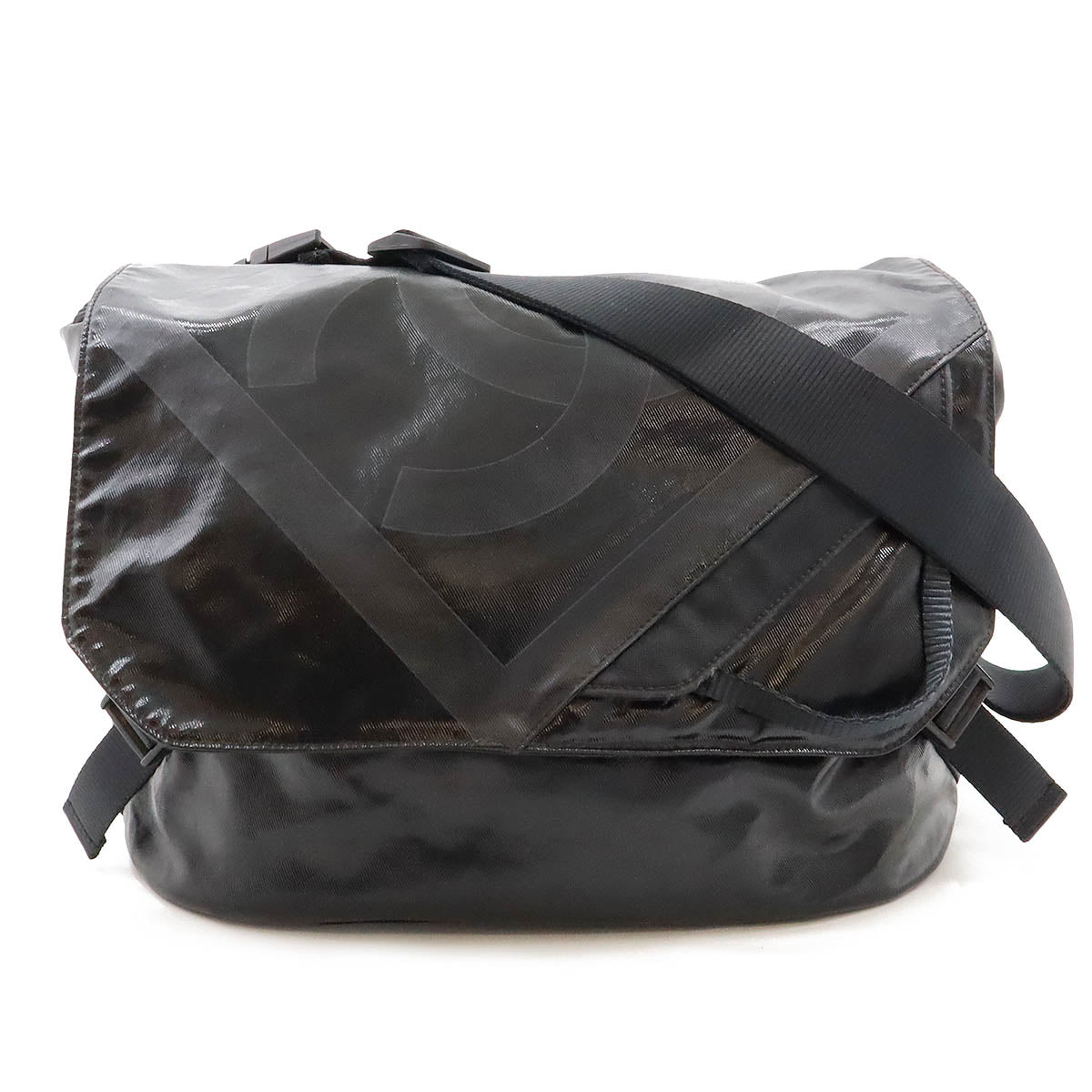 Chanel Coated Canvas Sports Line Coco Mark Shoulder Bag