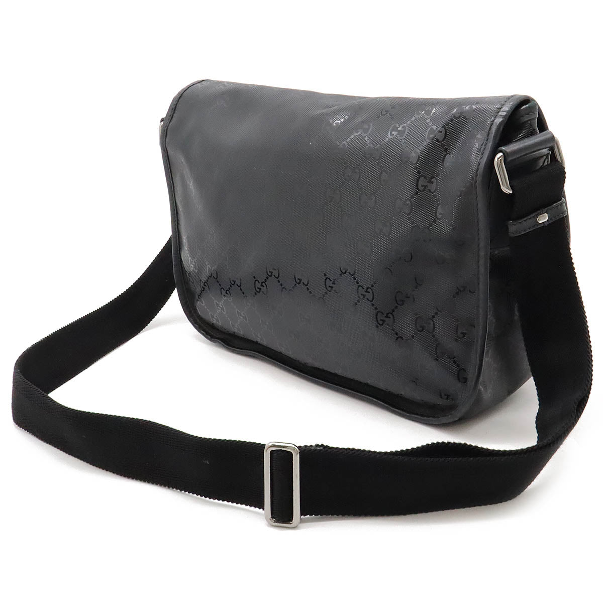 Gucci Imprime Pvc Messenger Shoulder Bag Leather