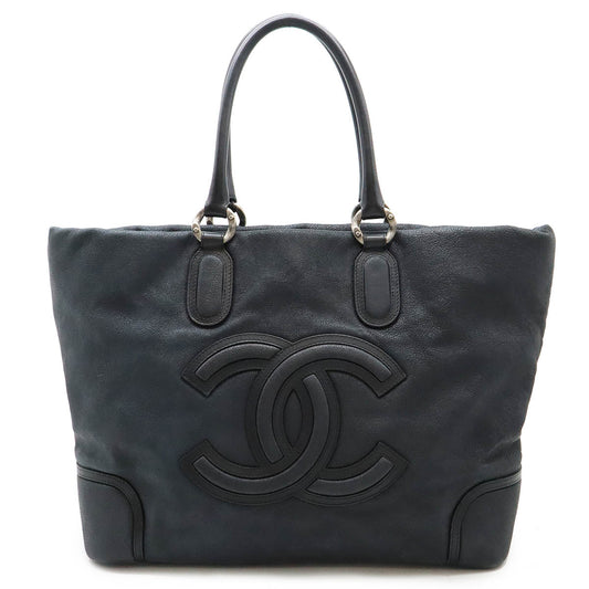 Chanel Soft Caviar Skin Coco Mark 2way Tote Bag