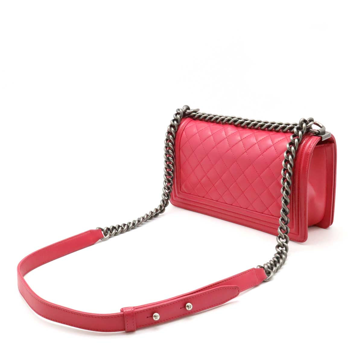 Chanel Caviar Skin Boy Chain Shoulder Bag