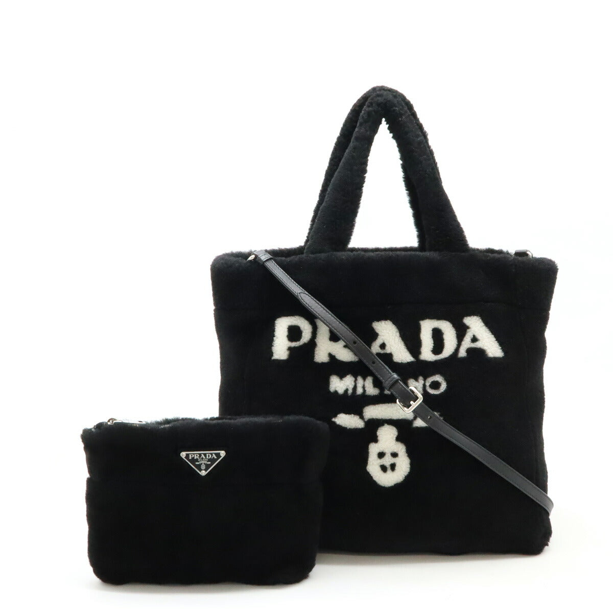 Prada 1Bg374 Montone 2Way Bag Travel Bag