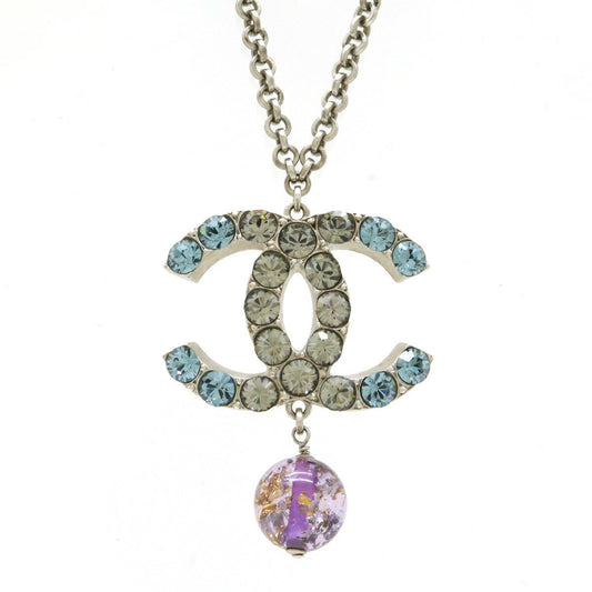 Chanel Metal Coco Mark Pendant Necklace