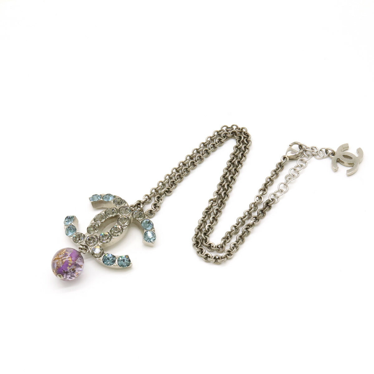 Chanel Metal Coco Mark Pendant Necklace