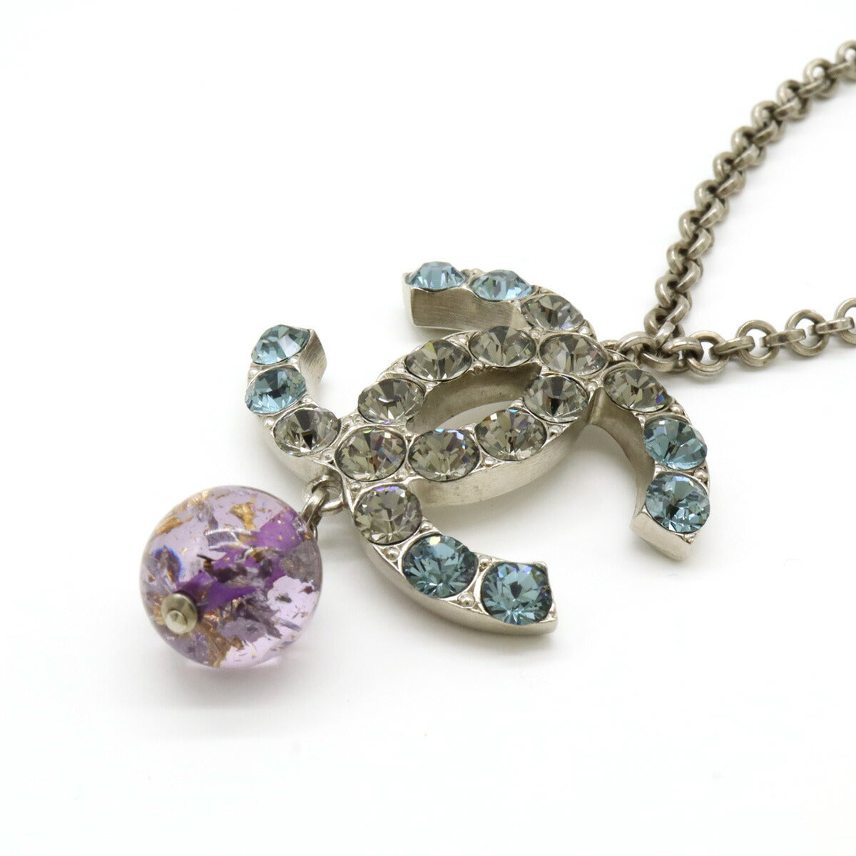 Chanel Metal Coco Mark Pendant Necklace