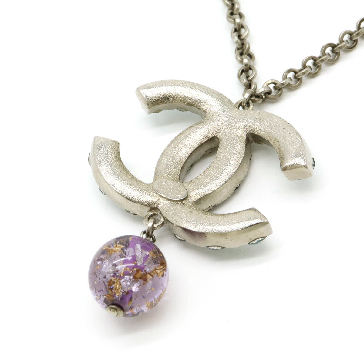 Chanel Metal Coco Mark Pendant Necklace