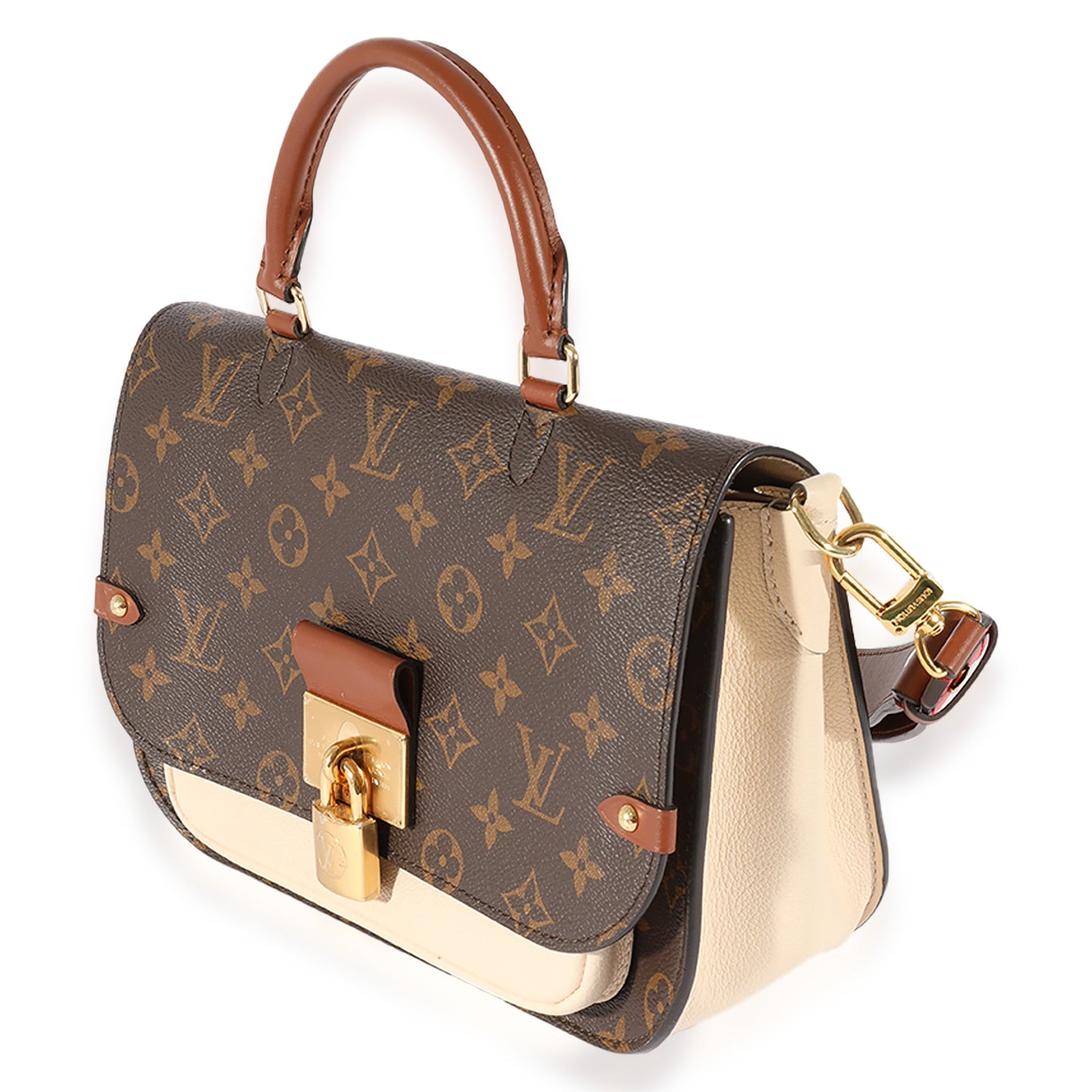 Louis Vuitton & Vaugirard Monogram Leather Canvas Beige Shoulder Bag