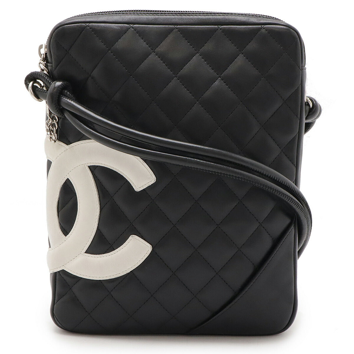 Cambon Line Soft Calf Shoulder Bag Coco Mark