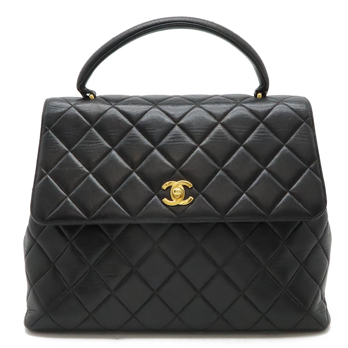 Chanel Leather Matelassé Coco Mark Flap Bag