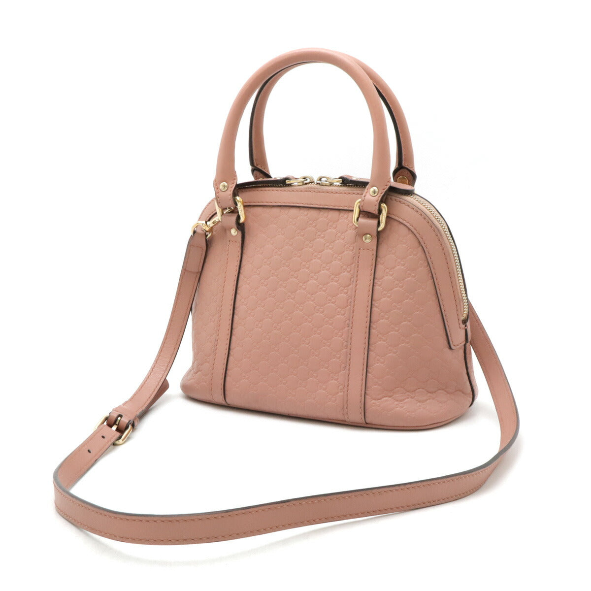Gucci Microssima 2Way Handbag Leather Travel Bag