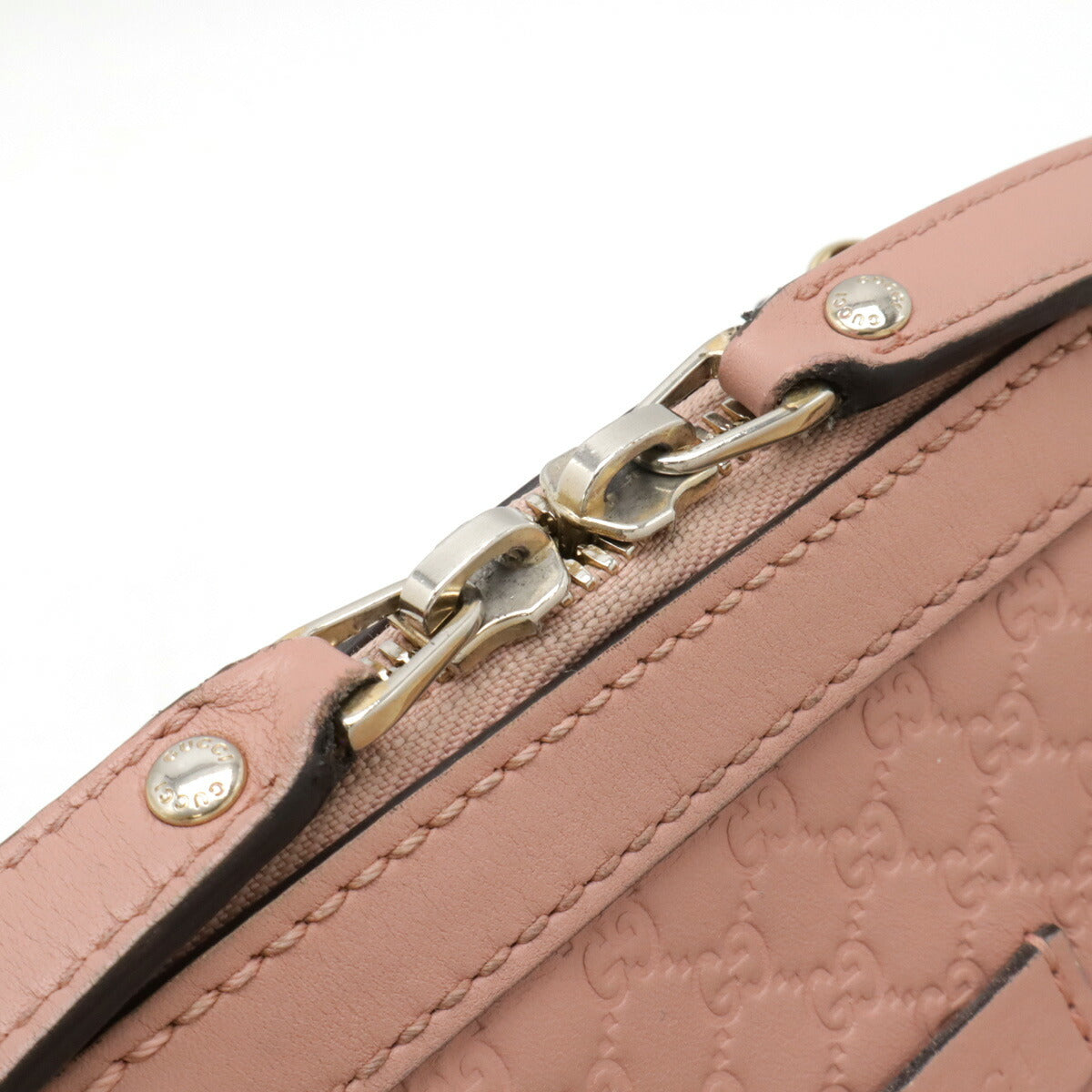 Gucci Microssima 2Way Handbag Leather Travel Bag