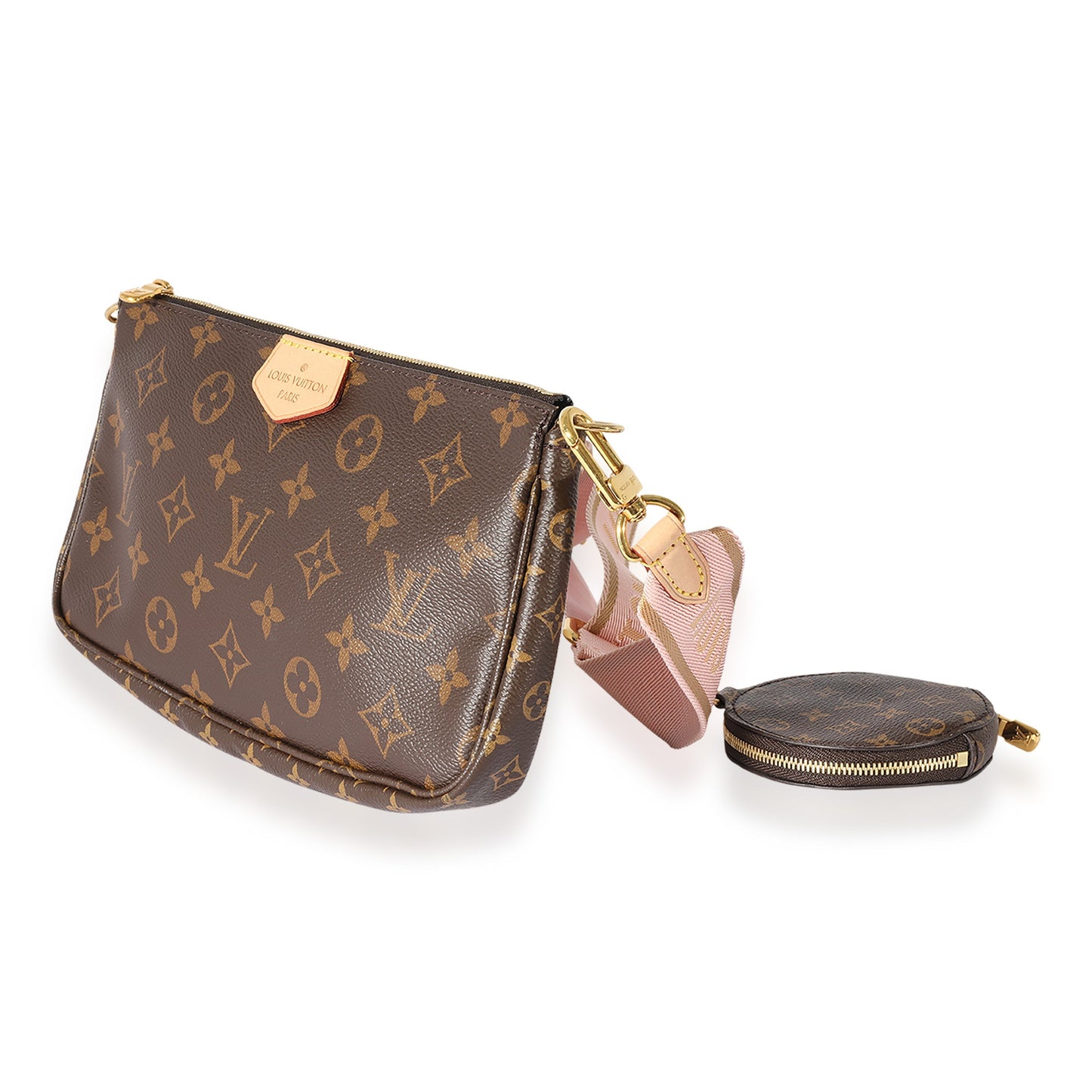 Louis Vuitton & Rose Clair Multi-Pochette Accessoires Monogram Canvas Clutch Bag