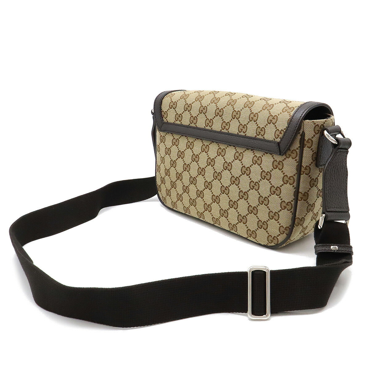 Gucci Shoulder Bag Leather Canvas Leather 449172