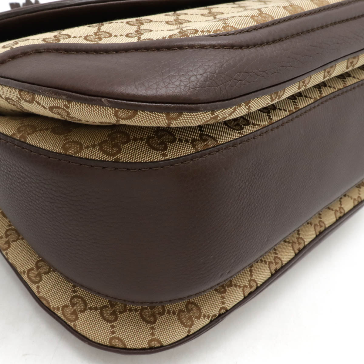 Gucci Bamboo 2Way Bag Canvas Travel Bag