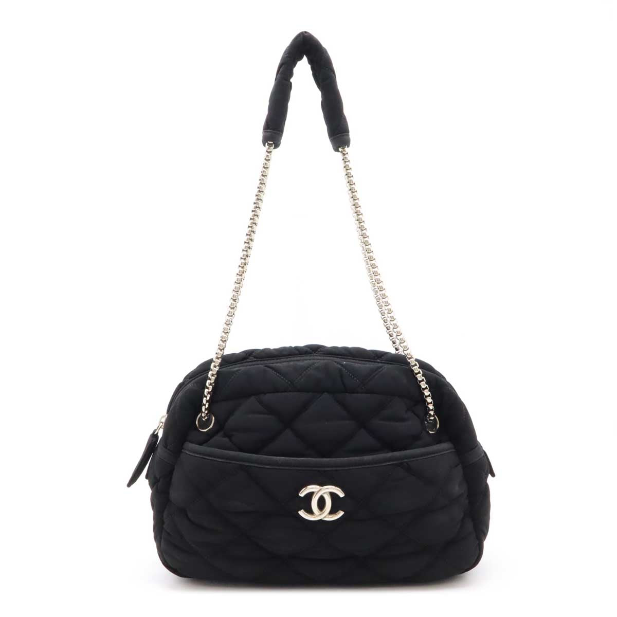 Chanel Cotton Jersey Bubble Quilt 2way Shoulder Bag