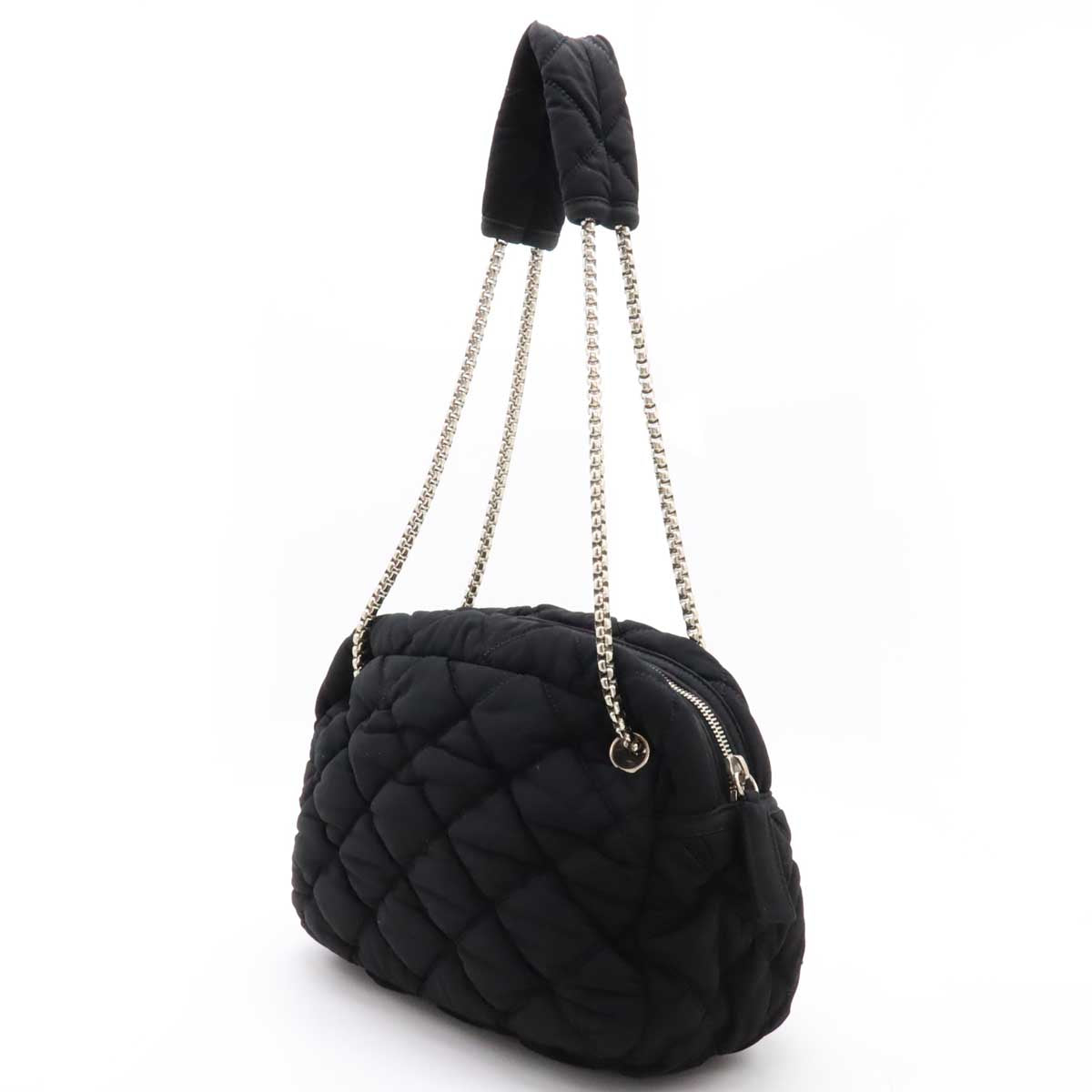 Chanel Cotton Jersey Bubble Quilt 2way Shoulder Bag