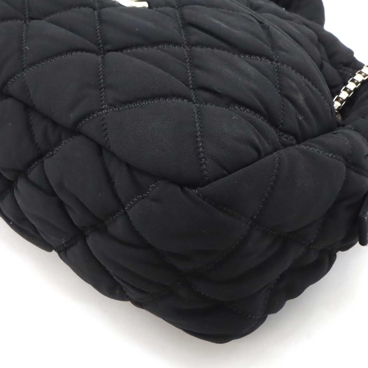 Chanel Cotton Jersey Bubble Quilt 2way Shoulder Bag