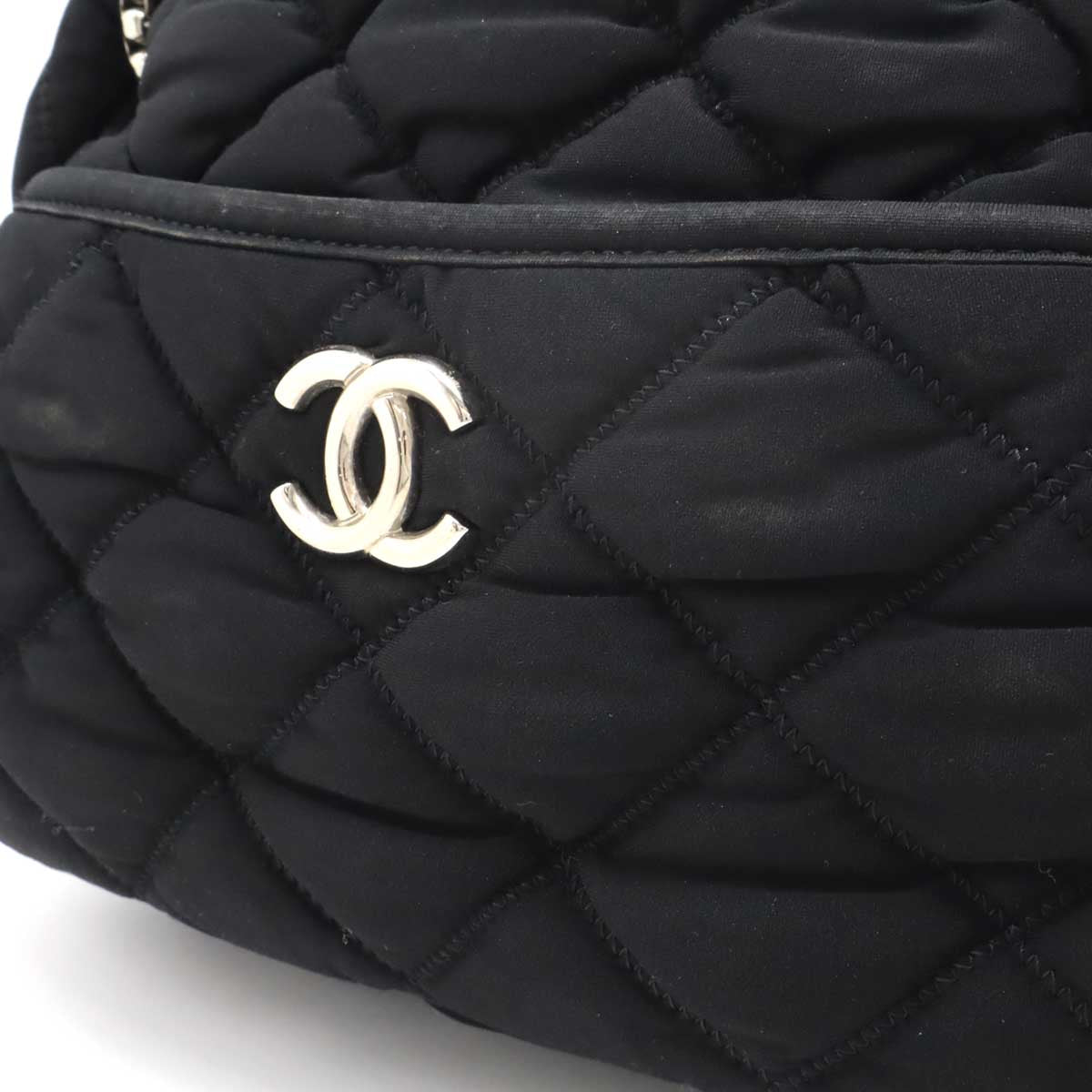 Chanel Cotton Jersey Bubble Quilt 2way Shoulder Bag