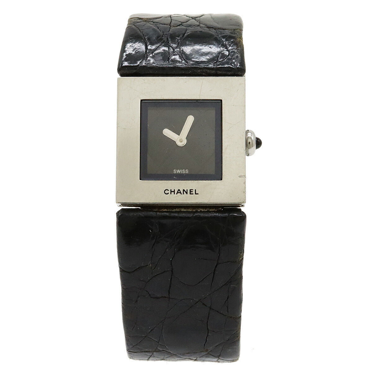 Chanel Black Dial Matelasse Quartz Watch