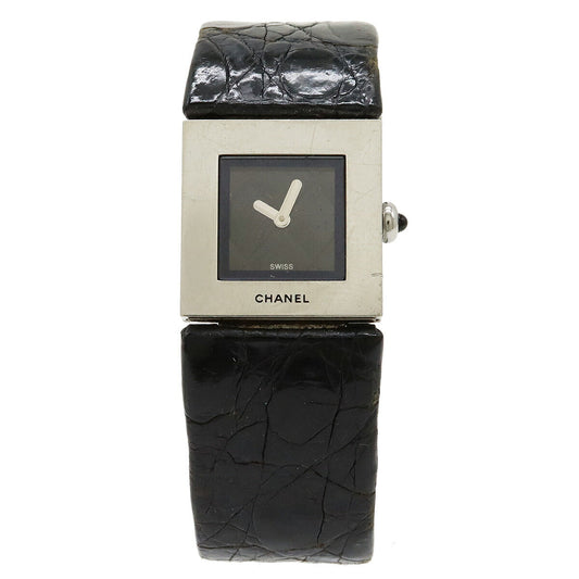 Chanel Black Dial Matelasse Quartz Watch