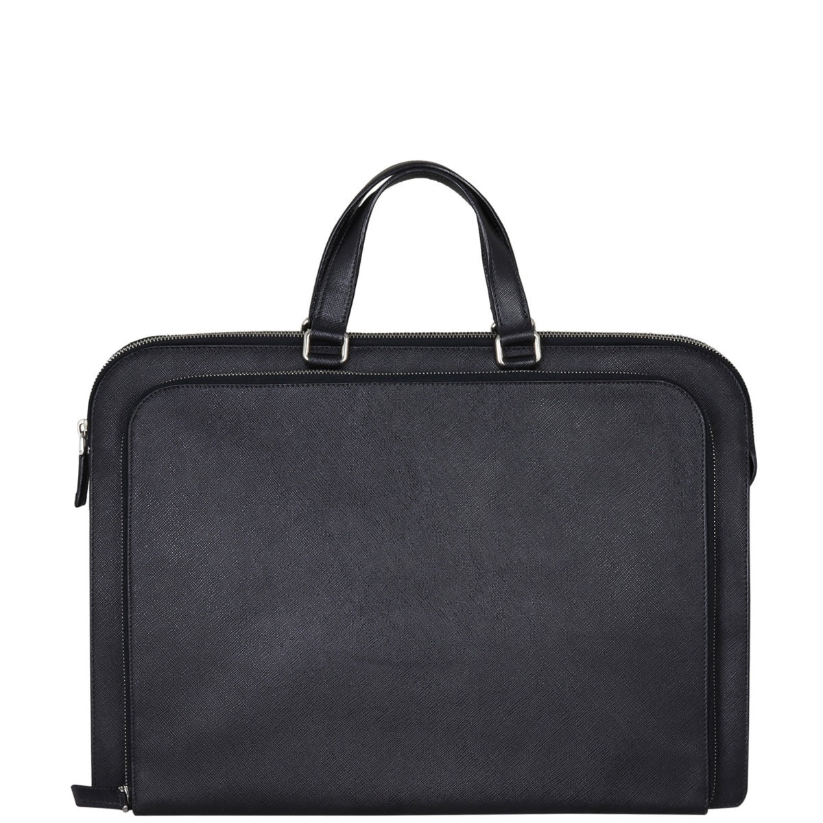 Prada Saffiano Lux Briefcase Handbag Travel Bag