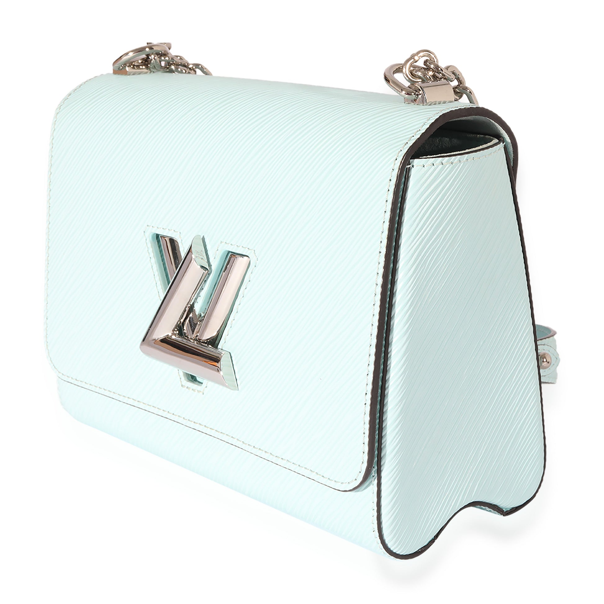 Louis Vuitton Epi Twist MM Leather Blue Handbag