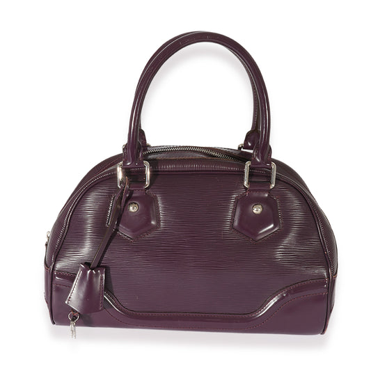 Louis Vuitton Purple Epi Bowling Montaigne PM Handbag